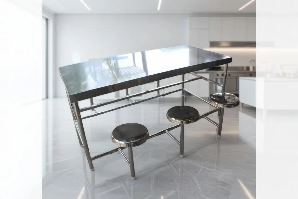 Hotel kitchen equipment manufacturer in Hyderabad, Telangana with oven and exhaust system.