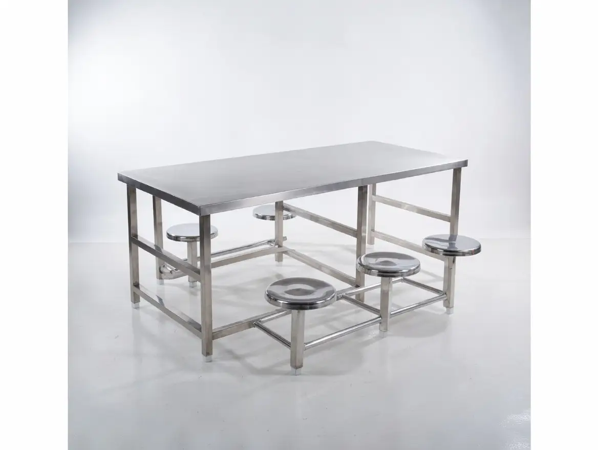 Canteen Dining Table Manufacturer in Hyderabad | Stainless Steel Dining Tables