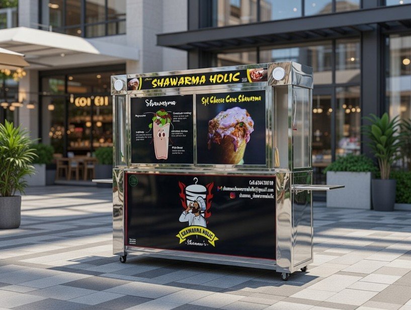 Commercial kitchen equipment supplier in Hyderabad, Telangana with stainless steel cooking range.