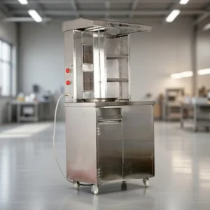 Commercial kitchen equipment supplier in Hyderabad, Telangana with stainless steel cooking range.