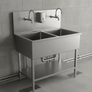 Industrial restaurant kitchen setup in Hyderabad, Telangana for hotels and catering businesses.